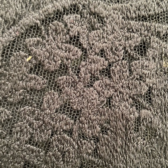 NWT designer Karen Harman black lace back exposed zipper blouse size medium - Picture 9 of 15